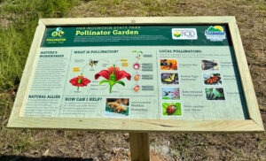 Oak Mountain State Park pollinator garden interpretive sign