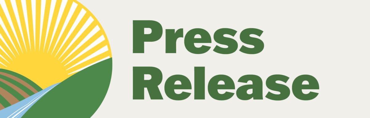 "Press Release" with RC&D sun mark logo